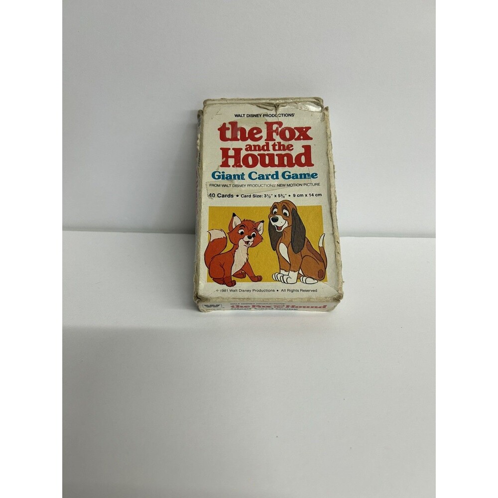 The Fox And The Hound Complete Giant Card Game From 1981